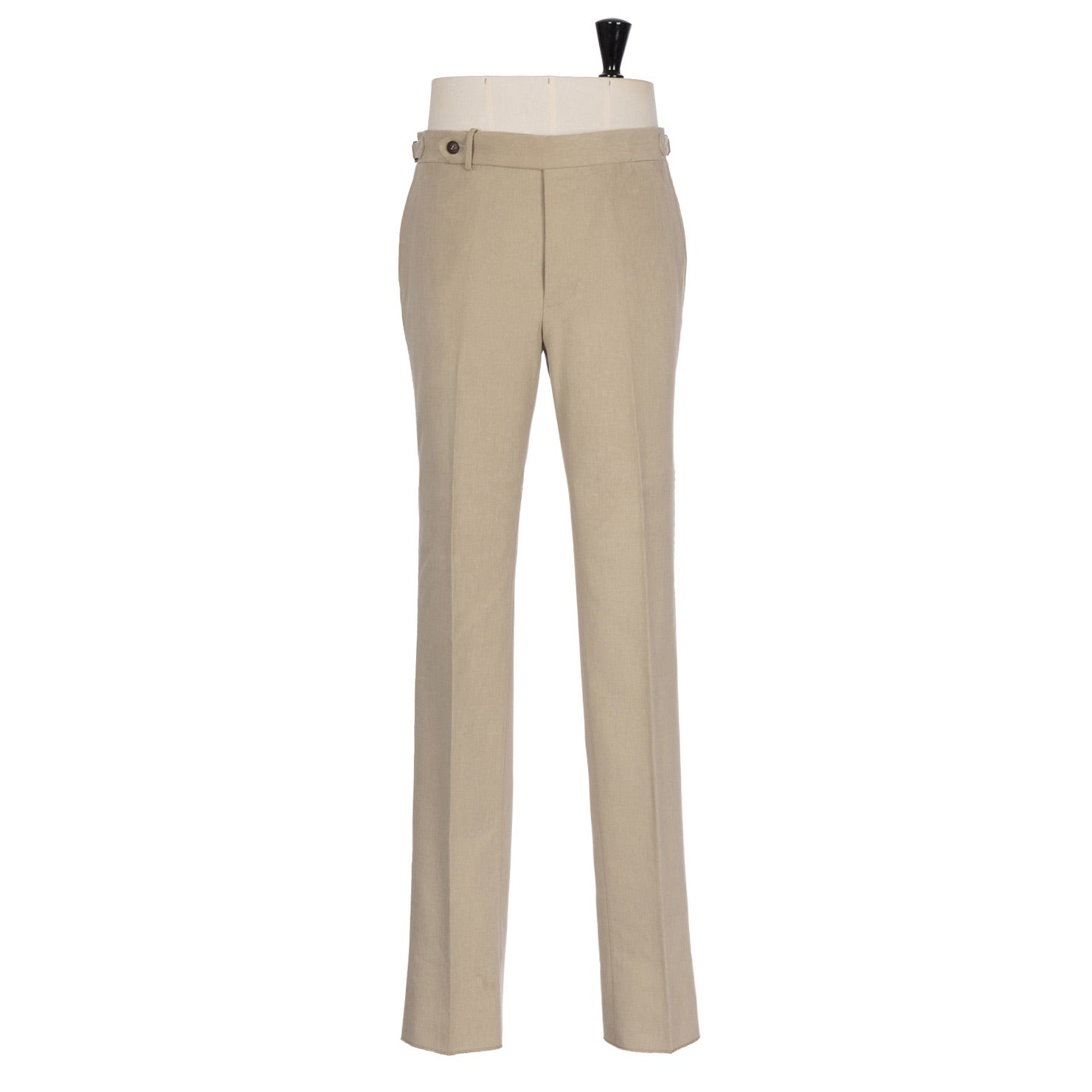 Exklusiv für Michael Jondral: Sandfarbene Hose aus englischem "brushed" Baumwolldrill - Rota Sartorial